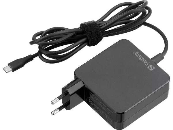 Блок питания для ноутбука Sandberg USB-C AC Charger PD65W 2m Black (135-79), фото 1