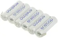 Аккумулятор AA NiMH Panasonic Eneloop Reihe F1x6, количество ячеек: 6, 7,2 В, 1900 мА·ч, U-образный наконечник для пайки