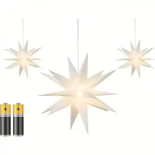Гирлянда LightZone LED-зірки з голографічним ефектом 3D White