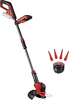 Аккумуляторный триммер для травы Einhell GE-CT 18/25-1 Li-Solo. В комплекте: зарядное устройство, аккумулятор. Максимальная ширина
