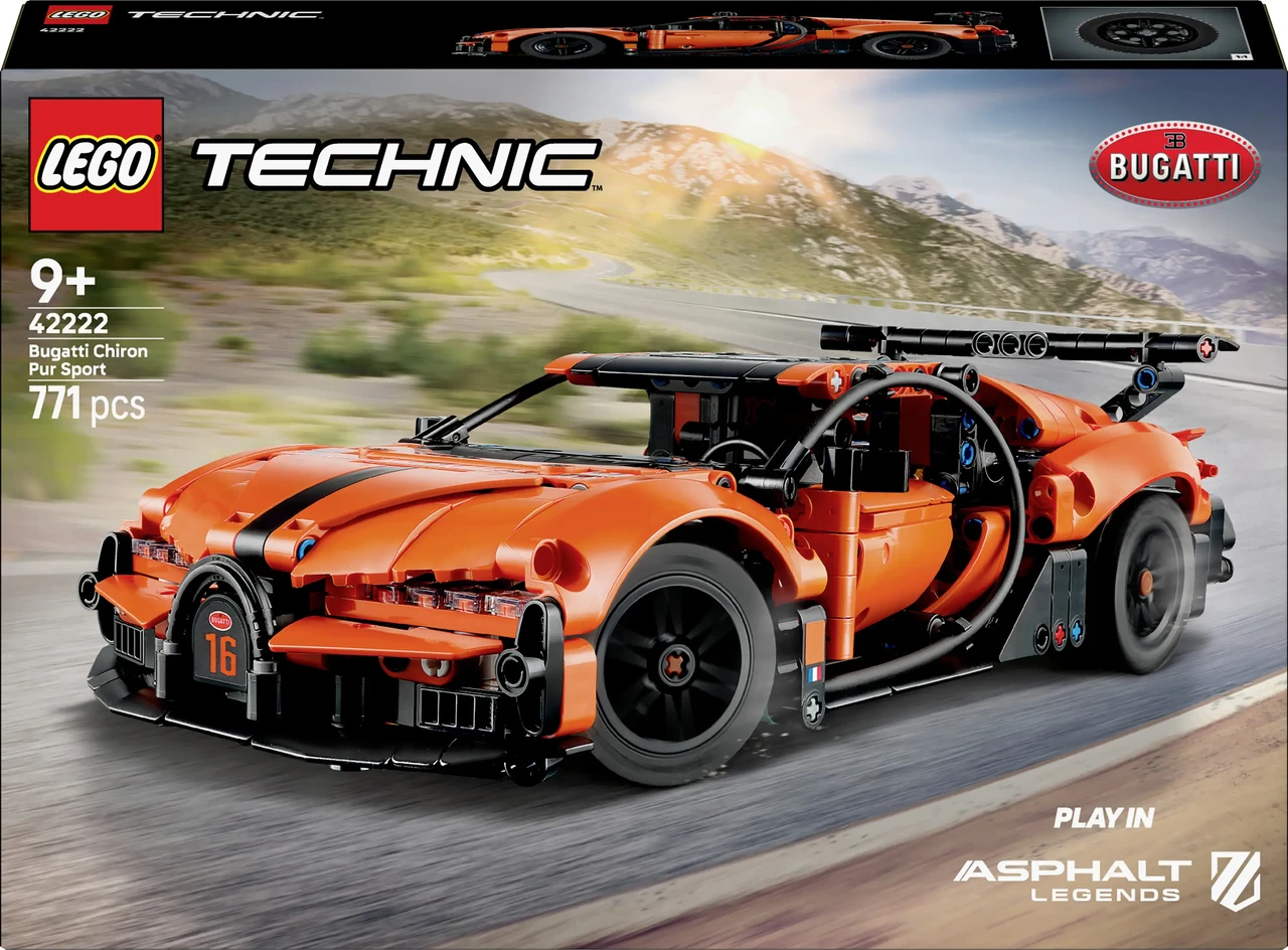 LEGO® TECHNIC 42222 Bugatti Chiron Pur Sport Hypercar (42222) 1 шт., фото 1