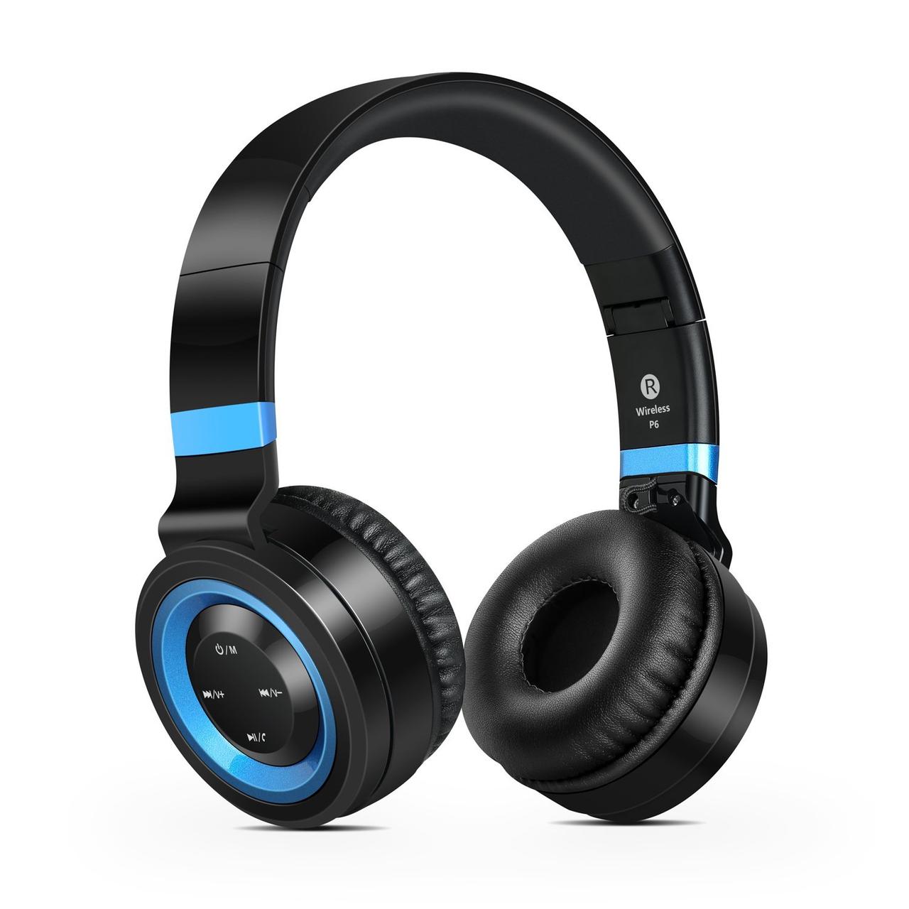 Навушники бездротові Sound Intone P6 Black-Blue