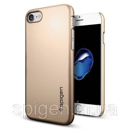 Чехол Spigen для iPhone SE 2022/ 2020/ 8/ 7 Thin Fit, Champagne Gold (042CS20732), фото 1