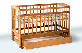 Ліжко дитяче на шарнірах з висувним ящиком шухляда