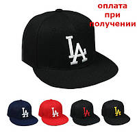 Чоловіча стильна кепка бейсболка-периска хіп-хоп з прямим козирком LA Los Angeles Snapback