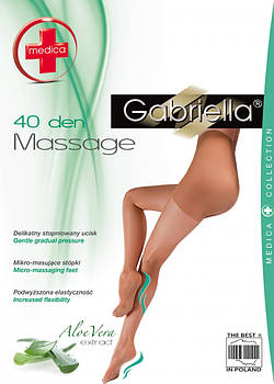 Противарикозні колготки жіночі моделюючі Gabriella Medica 40 den з екстрактом Aloe Vera  розмір 2