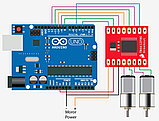 Драйвер двигуна TB6612FNG Arduino (аналог L298N) [#9-6], фото 6