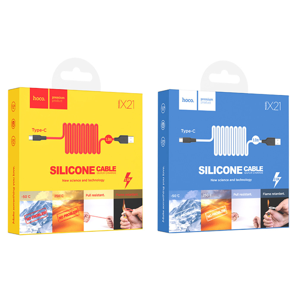Data Cable Hoco Silicone Type-C, фото 1
