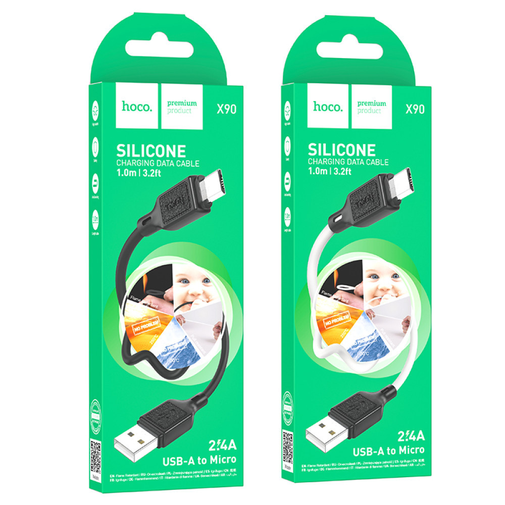 Data Cable Hoco Cool silicone Micro, фото 1