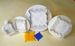 Плунжер для мастики Узори вітраж набір 4 штук