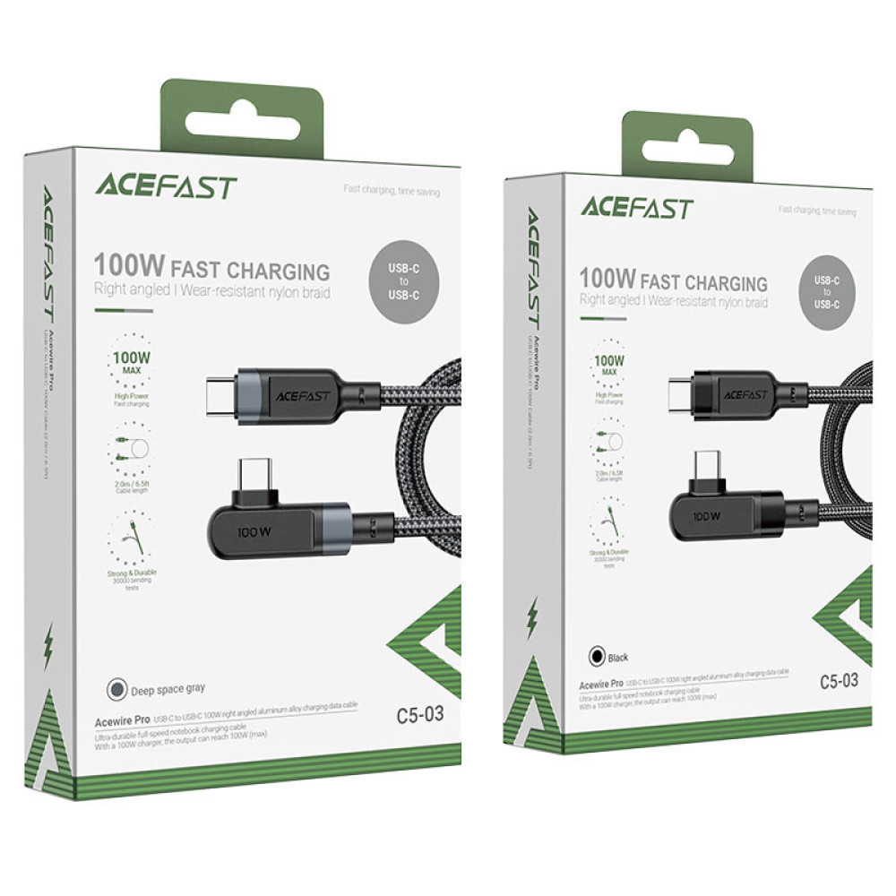 Data Cable AceFast Type-C to Type-C 2m, фото 1