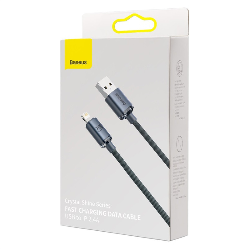 Data Cable Baseus Crystal Shine Series Lightning 2.4А 1.2m ( ), фото 1