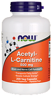 Now Acetyl L-Carnitine 500 mg 200 veg caps