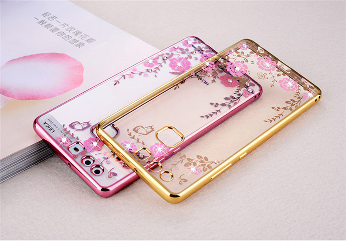 TPU чохол зі стразами для Huawei P10 Plus (2 кольори)