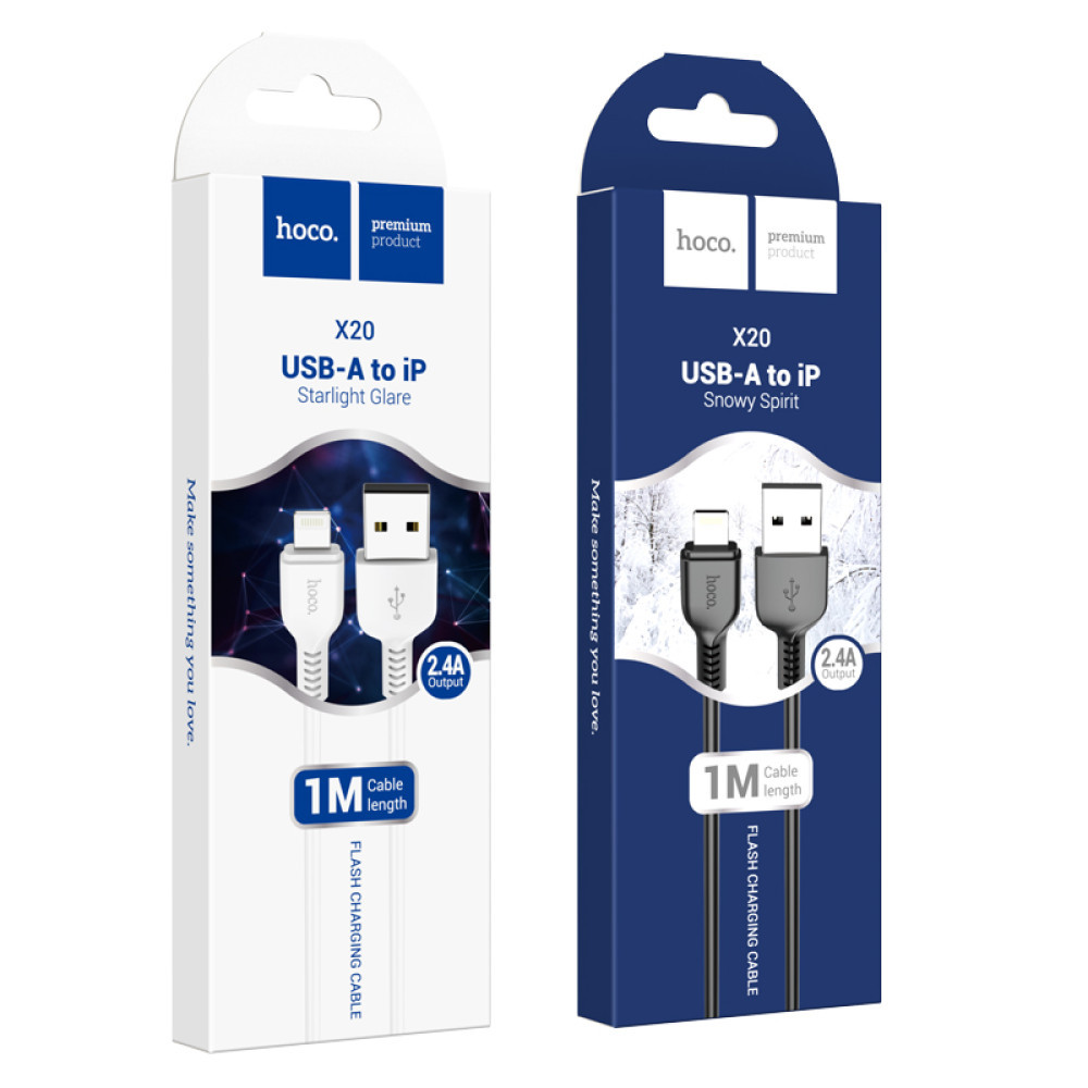 Data Cable Hoco Flash Lightning 1m - фото 1 - id-p3219528864