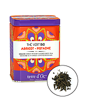 Зелений чай органічний з абрикосом і фісташкою,40г , Terre d'oc