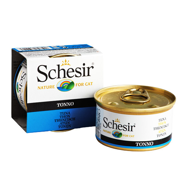 Консерва Schesir Tuna ШЕЗИР ТУНЕЦЬ для кішок, тунець в желе, банка 85 г