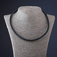 Шнурок сірий каучуковий d-6мм + - L-50см + - купити біжутерію оптом в інтернеті