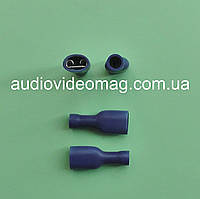 Клема ножова 6.3 мм мама, з повною ізоляцією, 1 шт.