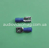 Клема ножова 6.3 мм мама, з частковою ізоляцією, 1 шт.