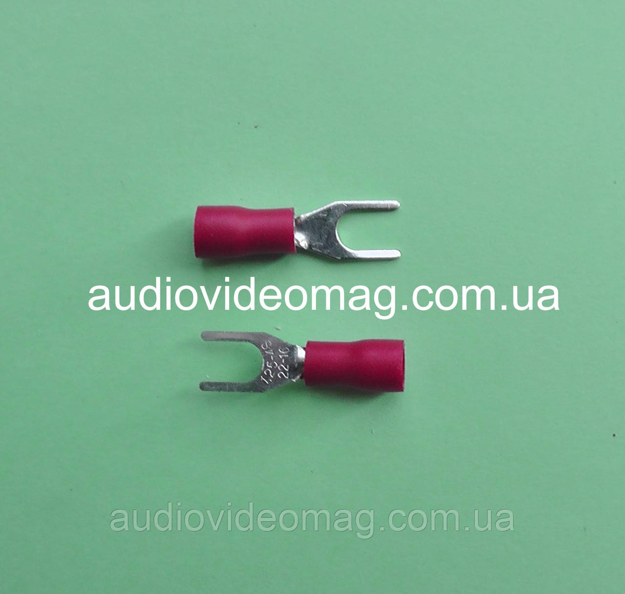 Клема вилочні під контакт 4 мм, з ізоляцією, за 1 шт., фото 1