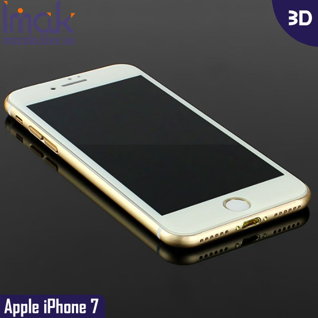 Захисне скло Imak Apple iPhone 7 3D (White), фото 1