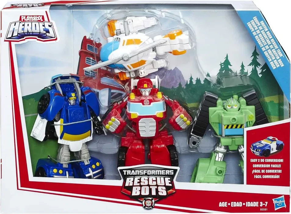 Transformers Rescue Bots Griffin Rock Rescue Team Ігровий набір, фото 1