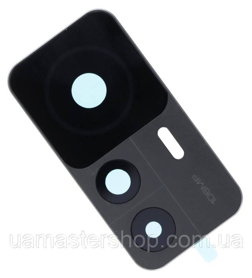 Скло камери Xiaomi 12T з рамкою чорного кольору з розбирання, фото 1