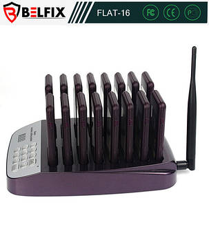 BELFIX-FLAT16 — Комплект системи сповіщення — База + 16 пейджерів, фото 2