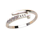 Срібне Кільце жіноче Гвоздик у камінні, фото 2