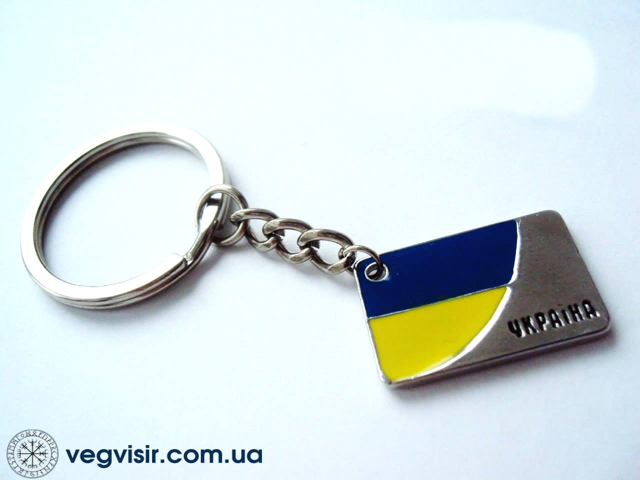 

Брелок флаг Украины тризуб трезубец
