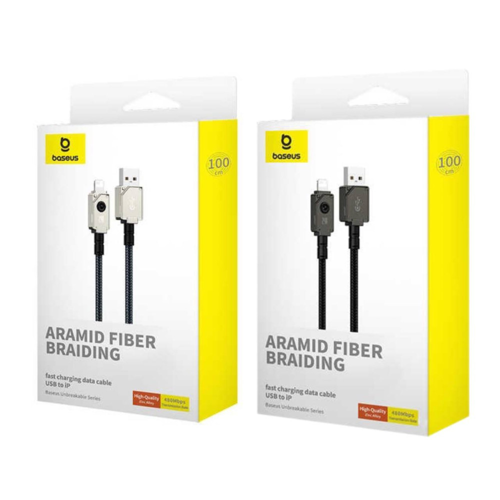 Data Cable Baseus Unbreakable Series Lightning 2.4A 1m (P10355802221-00), фото 1
