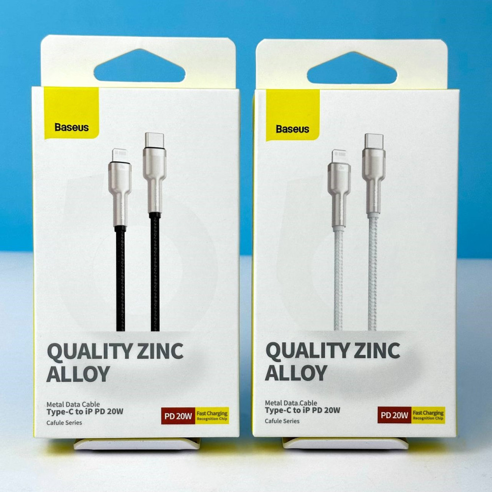 Data Cable Baseus Cafule Metal Series Type-C to Lightning 20W 1m (CATLJK-A01), фото 1