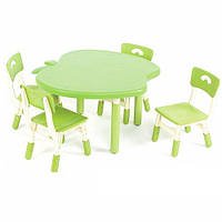 Дитячий столик зі стільчиками B0103-5 регулювання (зелений)