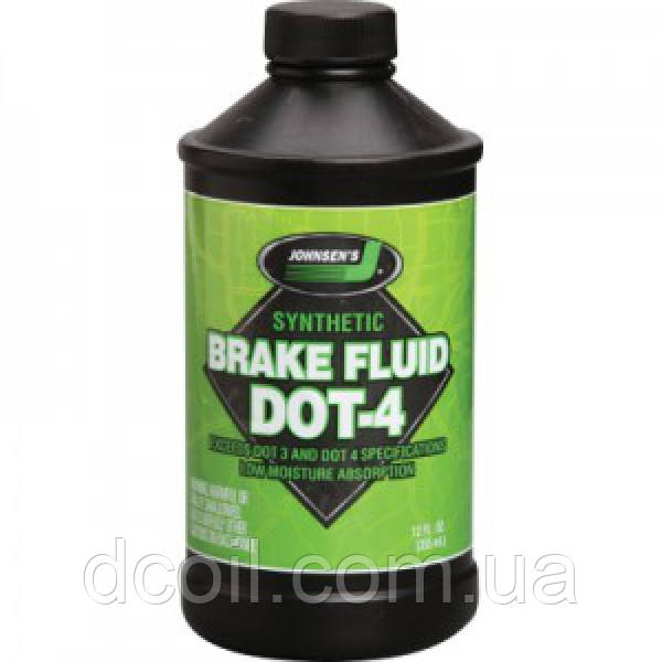 ТОРМОЗНА РІДКІСТЬ Johnsen's Premium Synthetic DOT 4 Brake Fluid