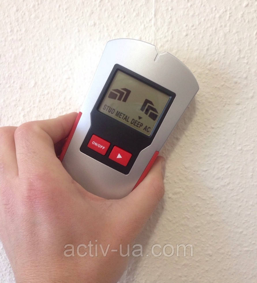 Детектор Powerfix Profi HG01701B змінної напруги (AC), шукач дерева (stud), порожнечі (deep), металу 