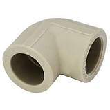 Поліпропіленове коліно (Кут) Kalde ∅ 32х90°, фото 2