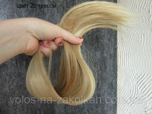 Волосы на заколках цвет №25 песочный блонд - фото 2 - id-p528417768