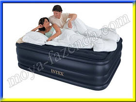 Ліжко надувне на двох осіб (вбудований електронасос)