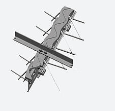Профіль деформаційного шва ремонтний Синус ПДШ Rsin-115