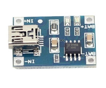 Контроллер заряда на TP4056 вход mini USB - фото 2 - id-p528477417
