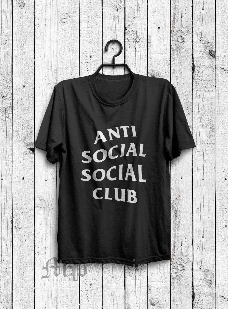 Футболка anti social social club logo | різні кольори
