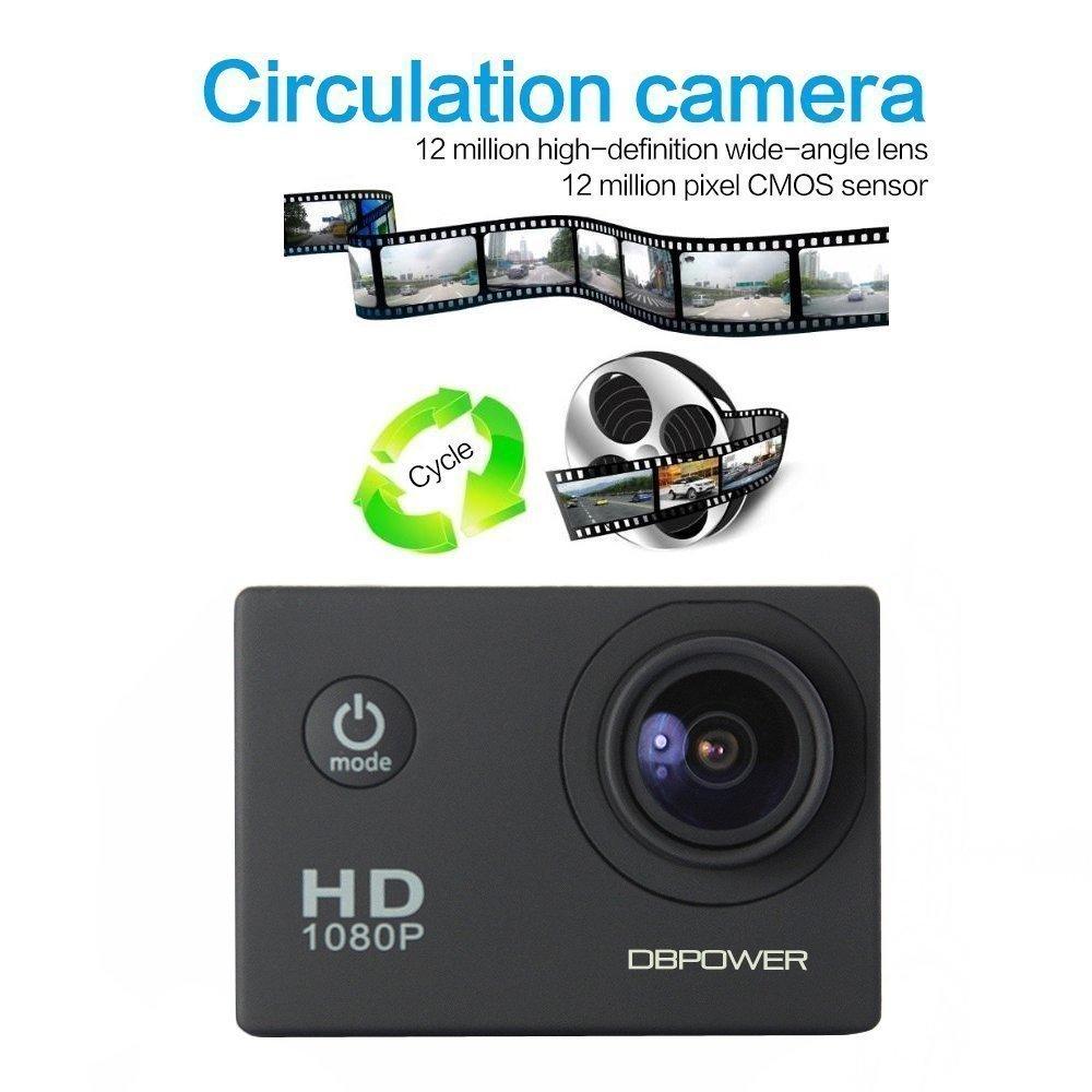 Экшн камера DBPOWER Оригинал Full HD 1080P + полный комплект + дополнительная батарея - фото 3 - id-p528495317