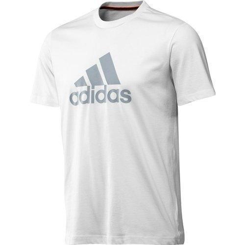 Белая мужская футболка Adidas, адидас - фото 1 - id-p528502750