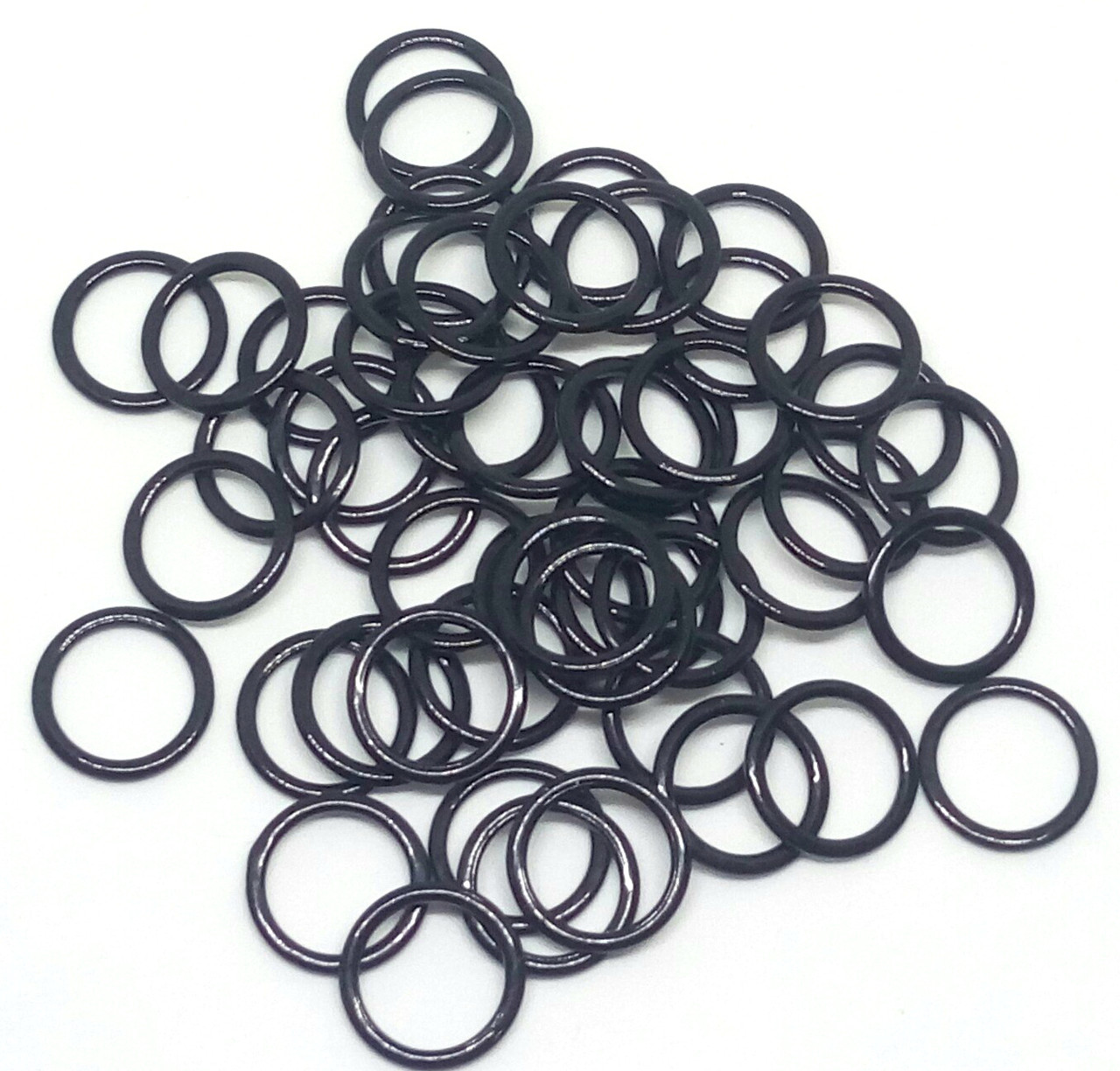 Кольцо металлическое 10 мм черное - фото 1 - id-p528528204