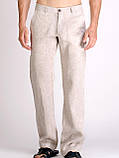 Легкі чоловічі джинси з льону. Натуральні лляні штани літо р 42-74+, фото 3