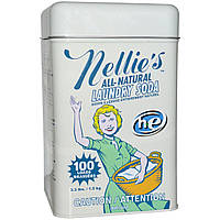 Nellies All-Natural, Сода для прання, 100 завантажень, Nellies All-Natural,  1,5 кг.