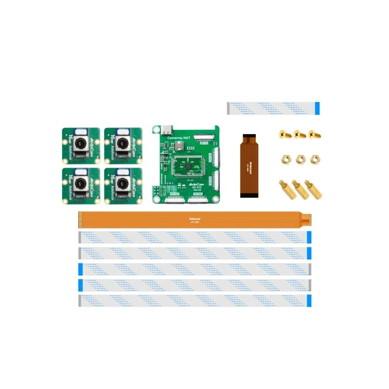 Веб камери ArduCAM 16MP IMX519 Quad-Camera Kit для Raspberry Pi та NVIDIA Jetson, фото 1