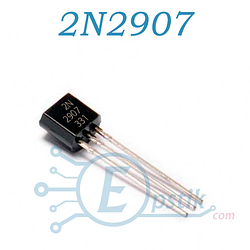 2N2907, транзистор біполярний PNP, 60В, 0.6 А, TO92