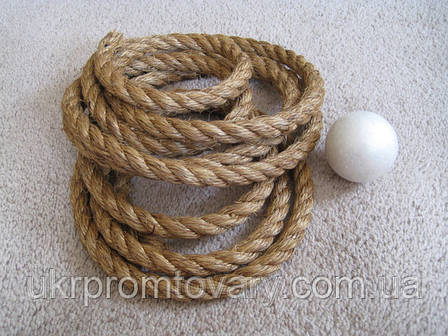 Мотузка сизалева д 22 мм для когтеток, фото 2